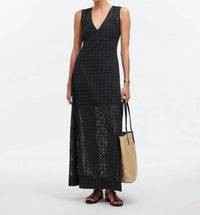 Madewell - Sleeveless Eyelet V-neck Maxi Dress
