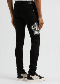 Amiri - Credits Crystal Skinny Jeans