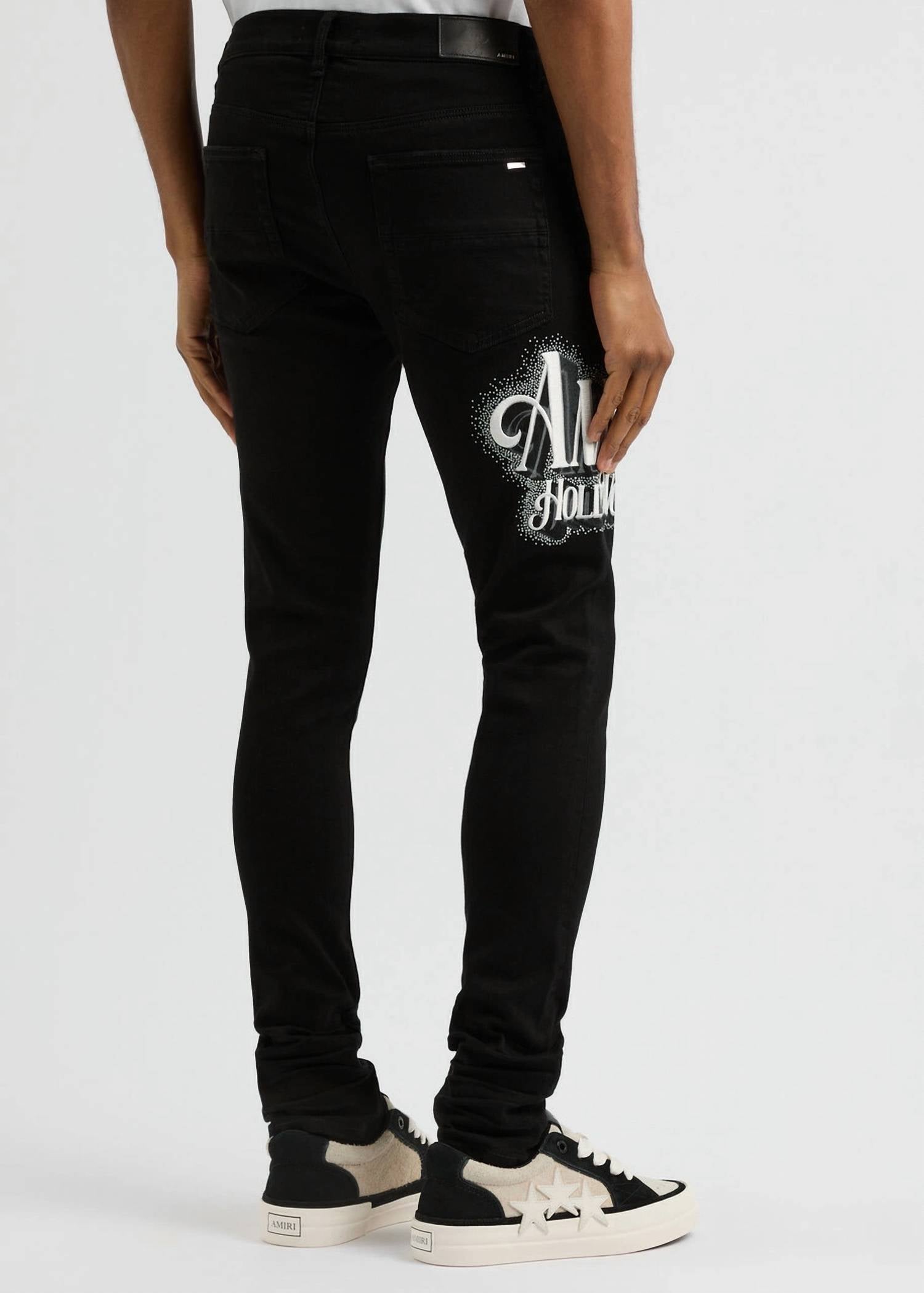 Amiri - Credits Crystal Skinny Jeans
