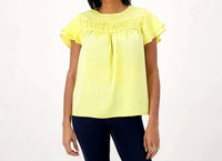 Candace Cameron Bure - Bure Top Ruffle Shirt