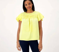 Candace Cameron Bure - Bure Top Ruffle Shirt
