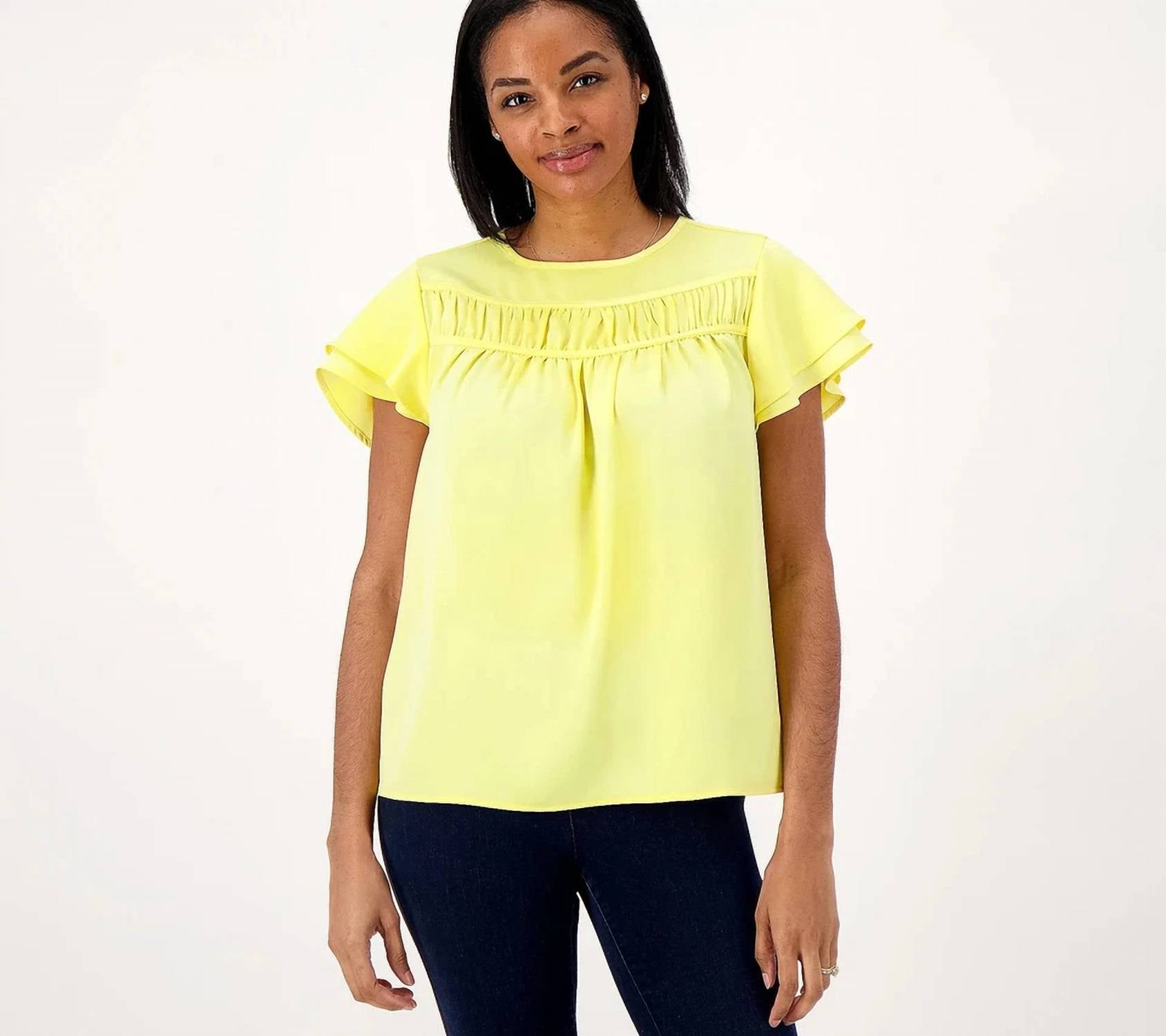 Candace Cameron Bure - Bure Top Ruffle Shirt