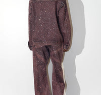 Knotwtr - Unisex Rhinestone Denim Jacket