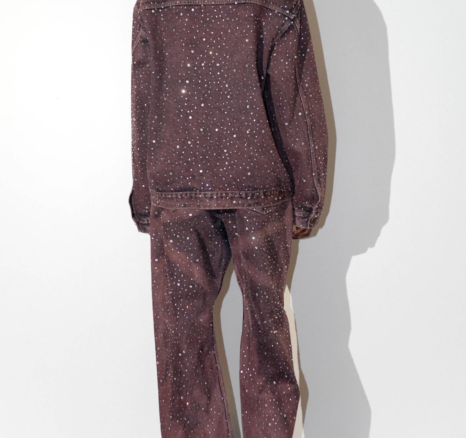 Knotwtr - Unisex Rhinestone Denim Jacket