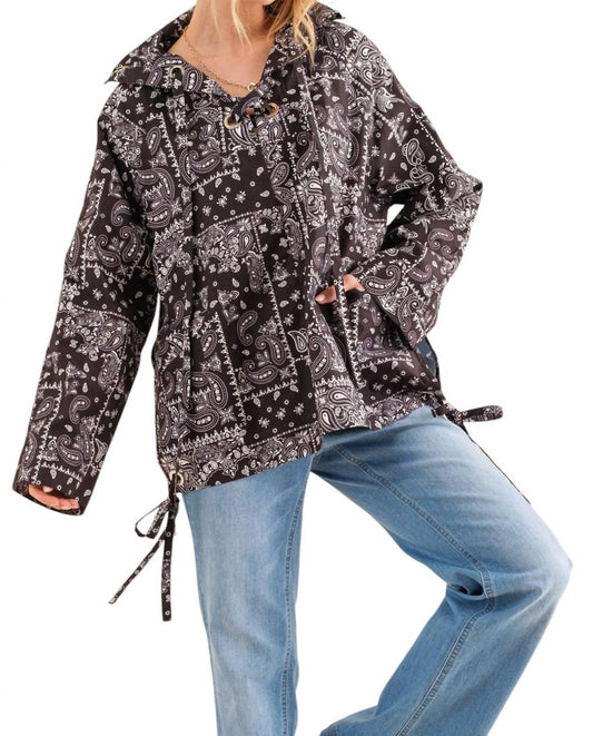 And The Why - Say We Can Bandana Print Windbreaker Jacket