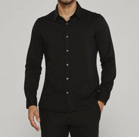 7Diamonds Girona Long Sleeve Shirt in black - men's shirt