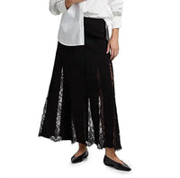 A.L.C. Mira Lace A-line Maxi Skirt in black - women's skirt