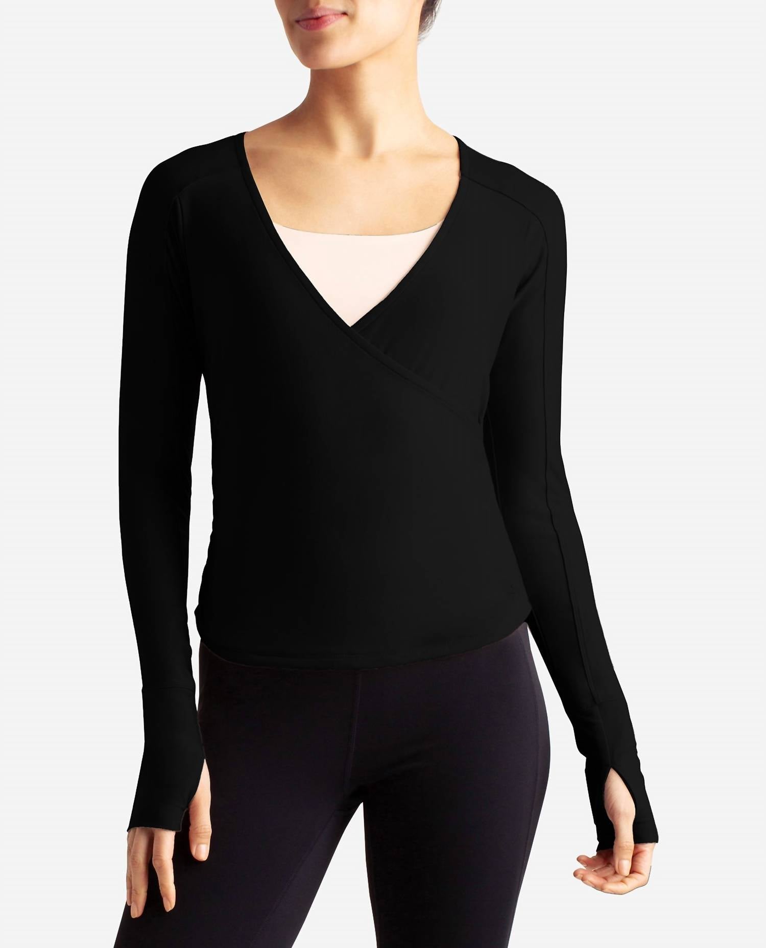 Danskin - Barre Wrap Long Sleeve Top