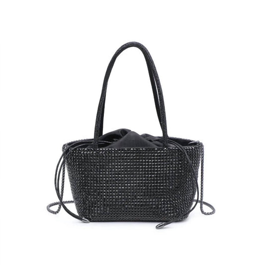 Urban Expressions - Women's Drawstring Rhinestoned Bag