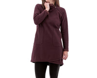 Aventura Weekend Mock Neck Fleece Dress in sassafras - women's dress