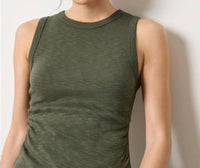 Lilla P - RIB SLUB SIDE PLEAT TANK