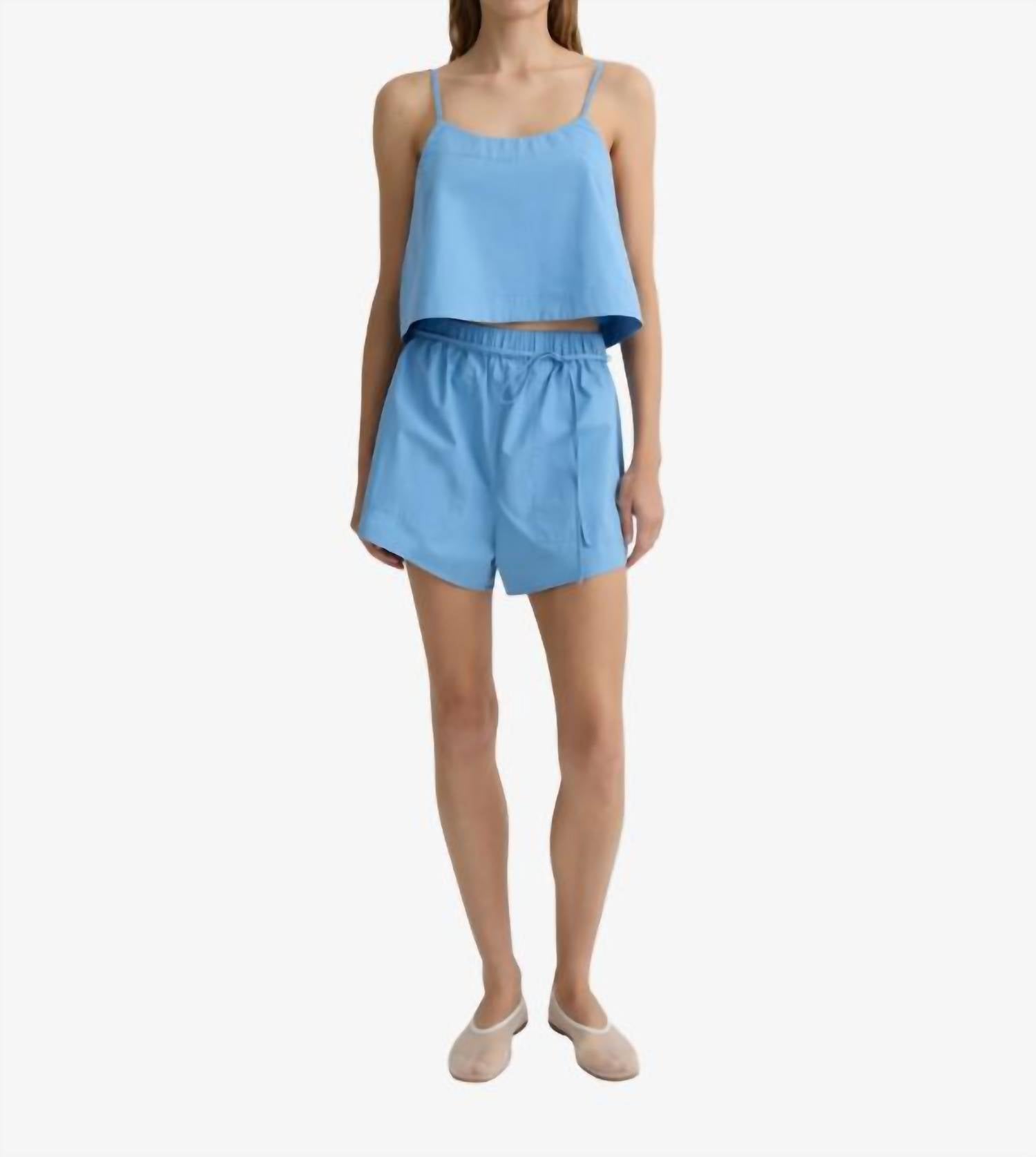 BONDI BORN Avila Cotton Shorts in dusk - women's shorts