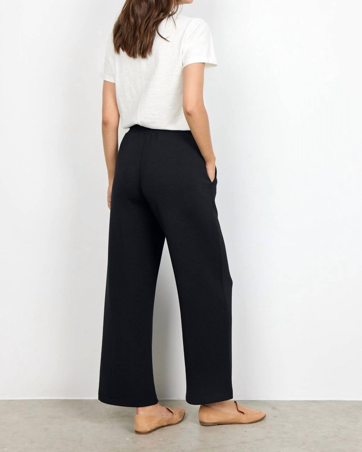 Soya Concept Banu 33 Knit Pant in black - women's pants - detail view