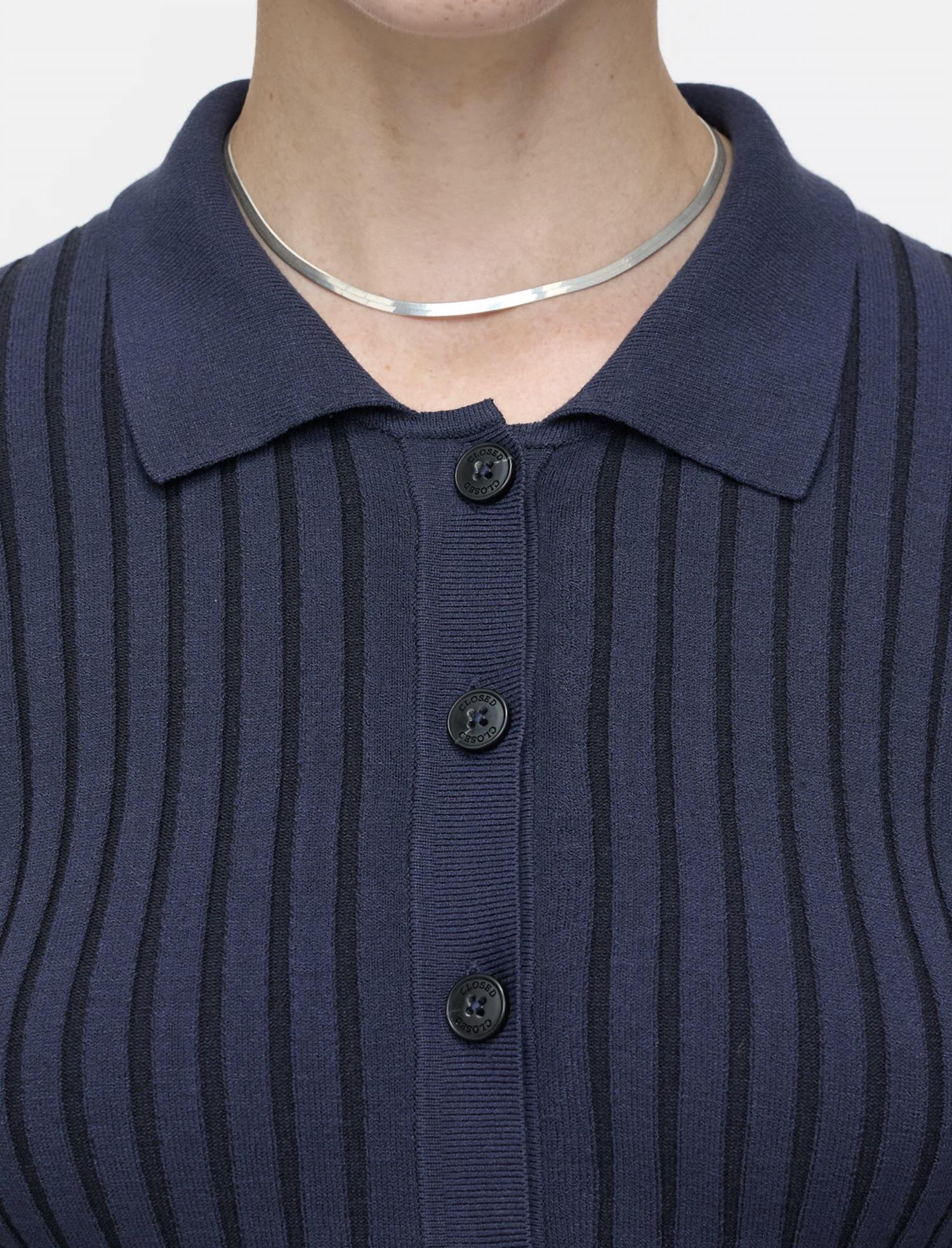 Closed - Ribbed Short Sleeve Polo Shirt