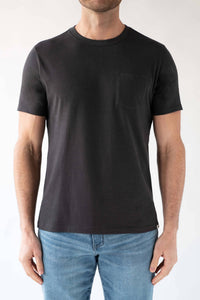 DEVIL-DOG Short Sleeve Pocket Tee in coal - men's t-shirt