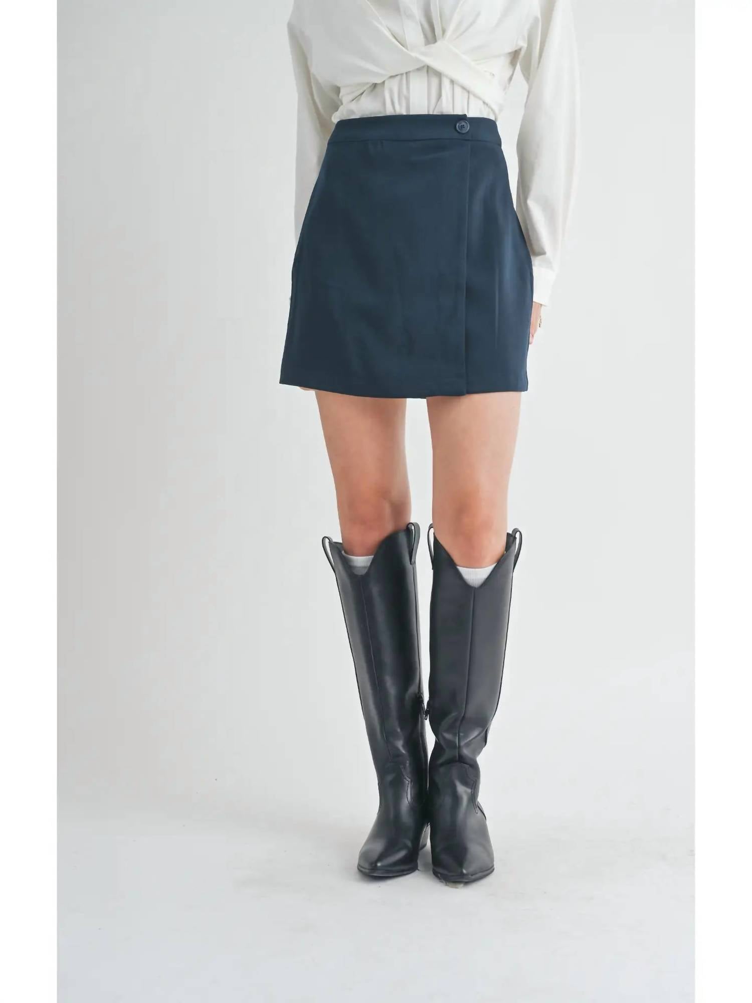 Sage The Label - Finest Touch Overlapped Mini Skirt