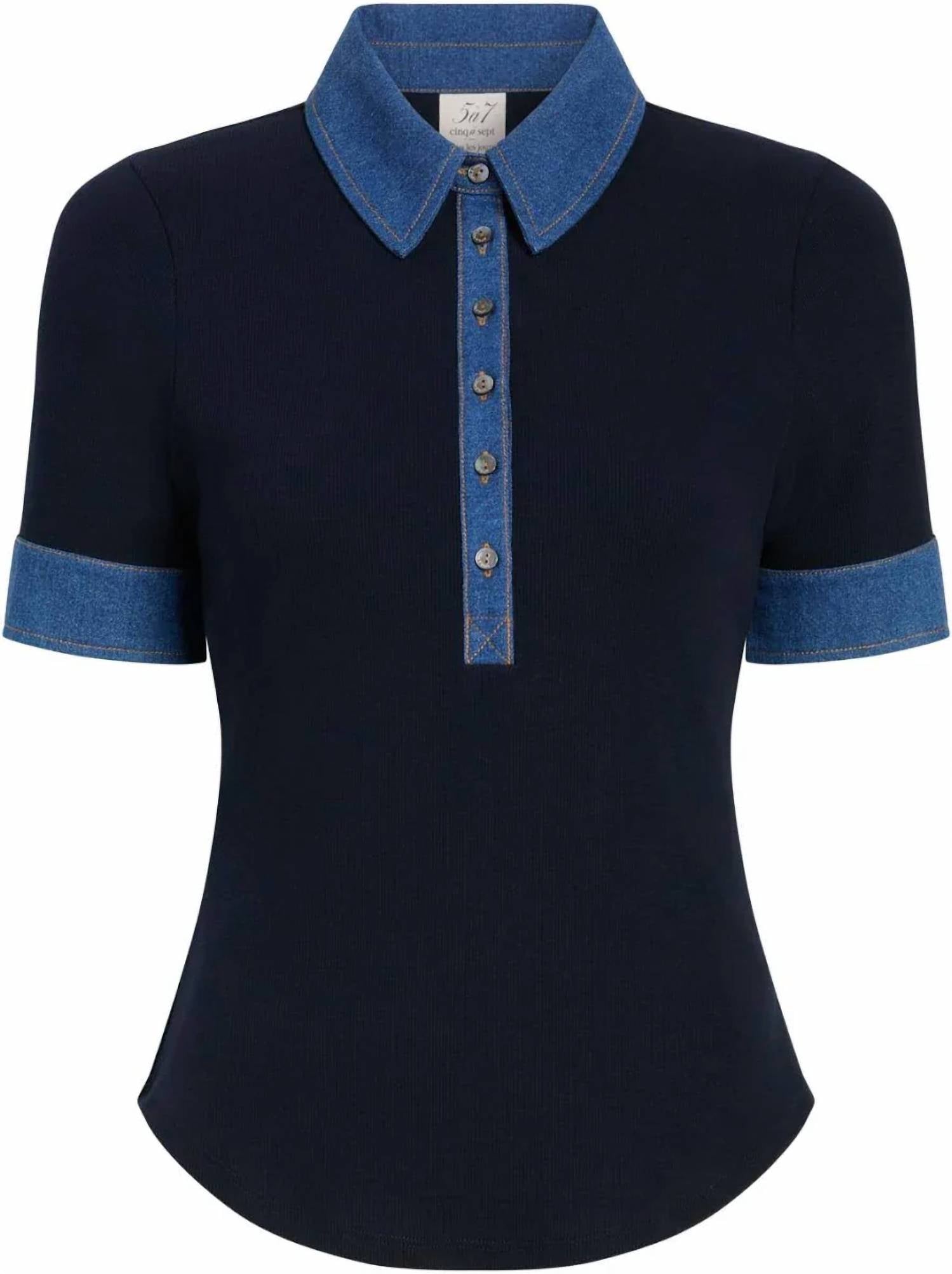 Cinq A Sept - Jaden Combo Short Sleeve Tee