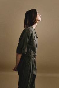 LADIES WOVEN JUMPSUIT