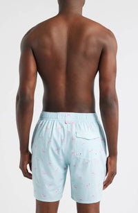 JOHNNIE-O Caladesi Swim Trunks in sardinia - men's swimwear - alternate view