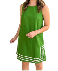 Entro - Contrast Rope Trim Mini Dress
