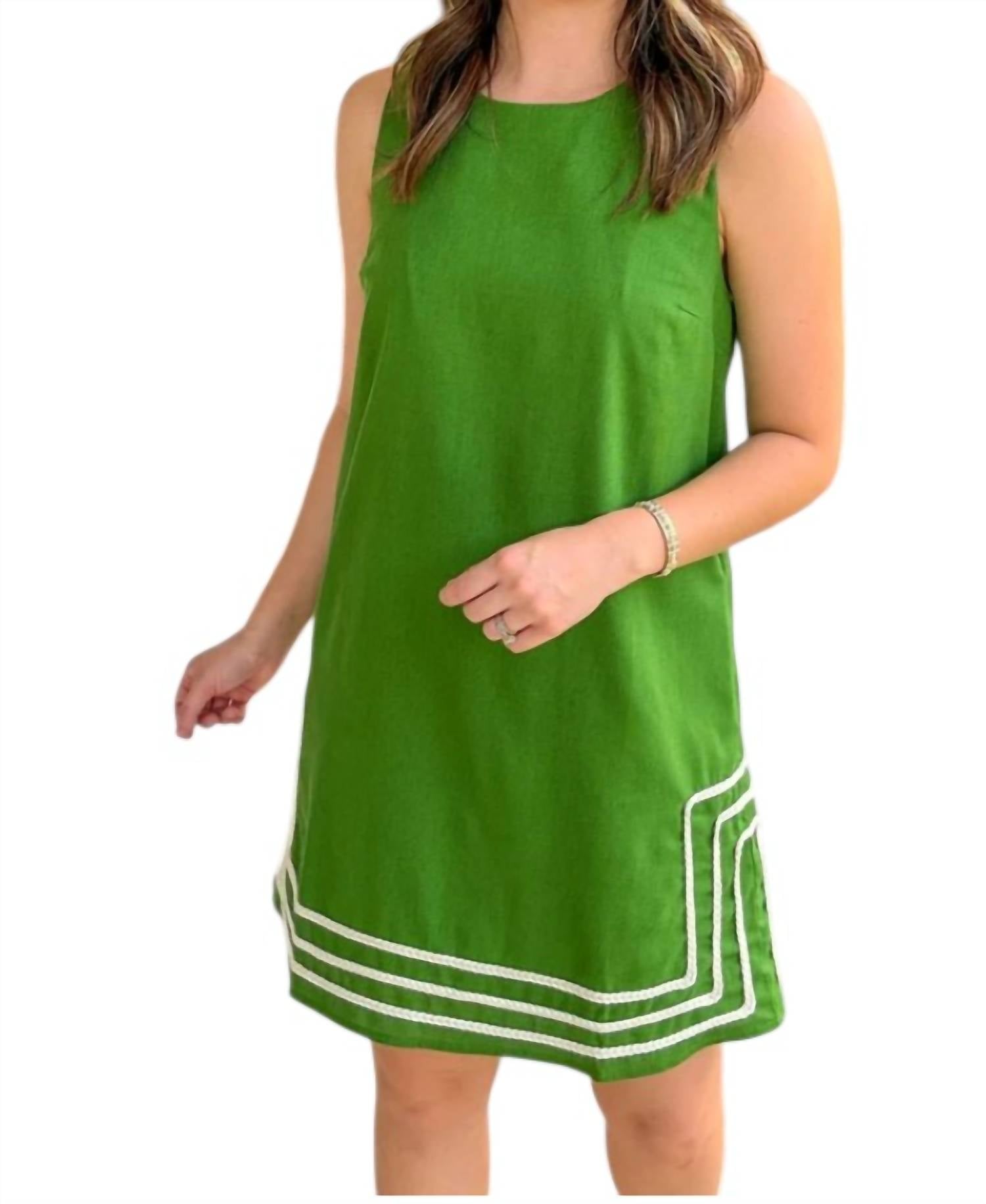 Entro - Contrast Rope Trim Mini Dress