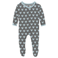 Kickee - Kids' Print Footie with Snaps