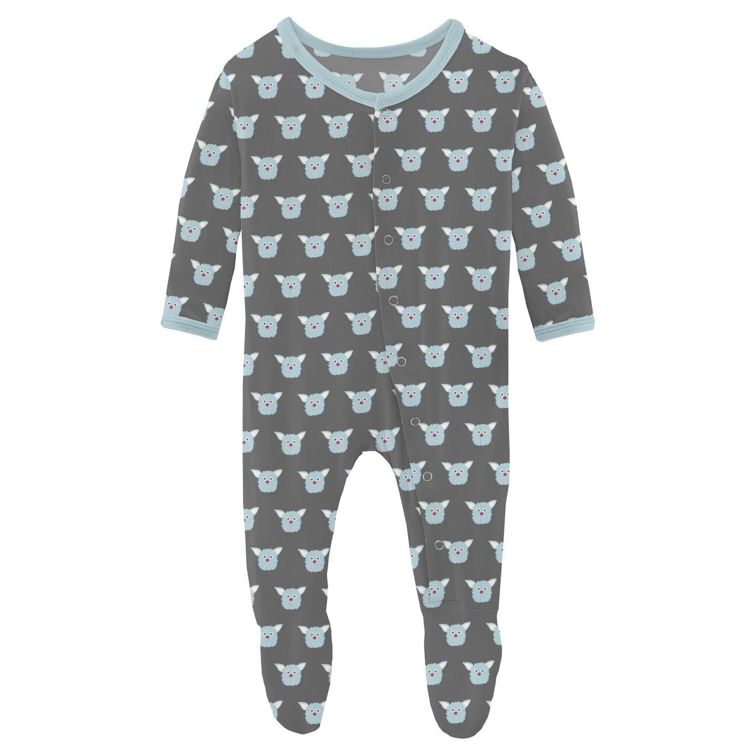 Kickee - Kids' Print Footie with Snaps