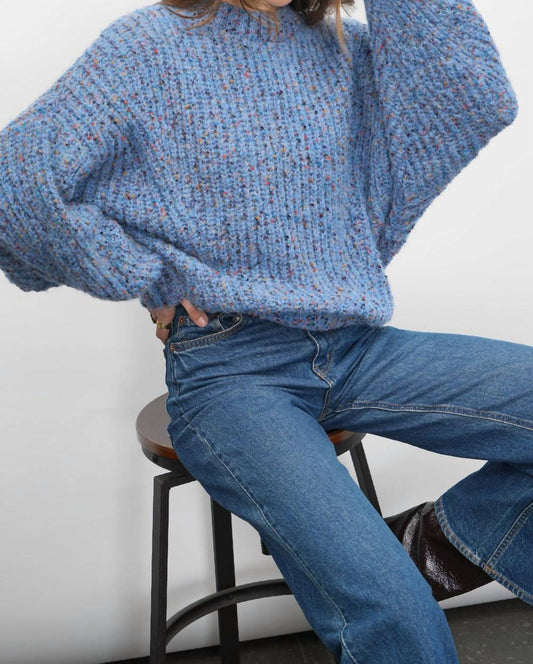 Greylin - Jasper Slouchy Speckled Crew Neck Sweater