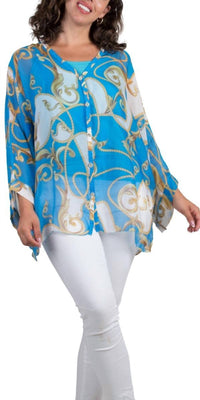 Gigi Moda - Angelo Baroque Silk Blouse