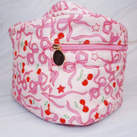Ellison+Young Women's Cherry Bowtiful Coquette Travel Cosmetic Case in pink - women's bag - view 4