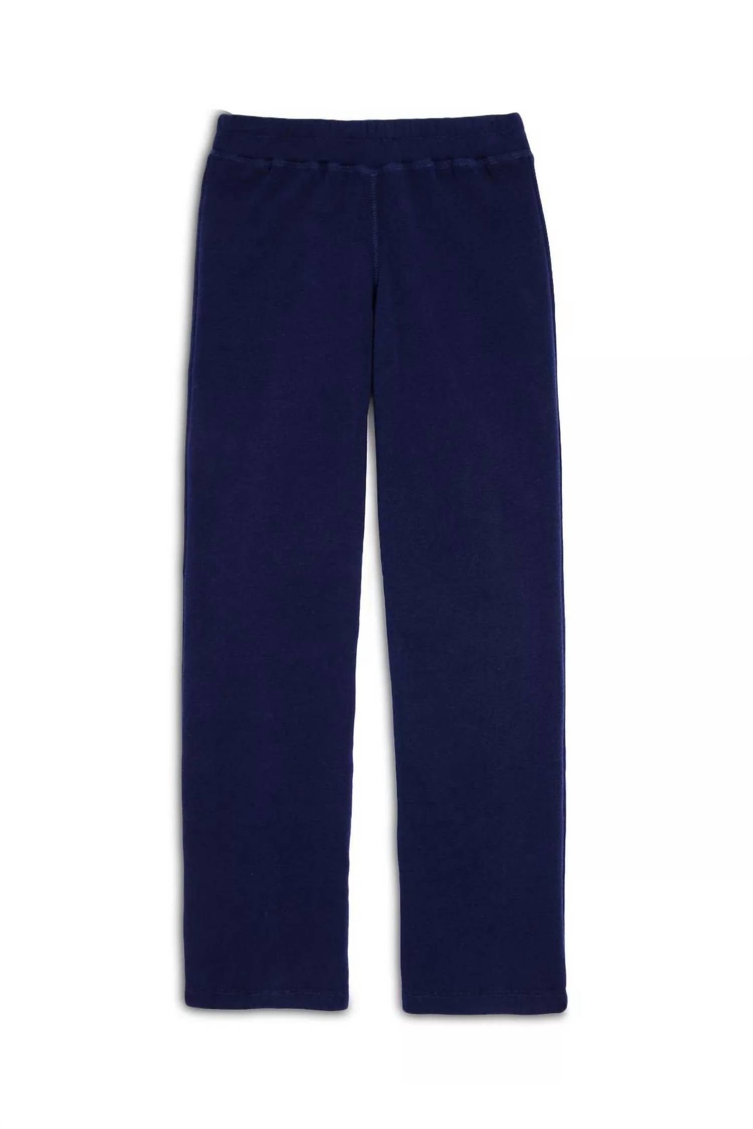 Katie J NYC Girl's Dylan Wide Leg Sweatpant in evening blue - women's pants