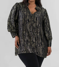 Emily Lovelock - Hailey Lurex Blouse - Plus