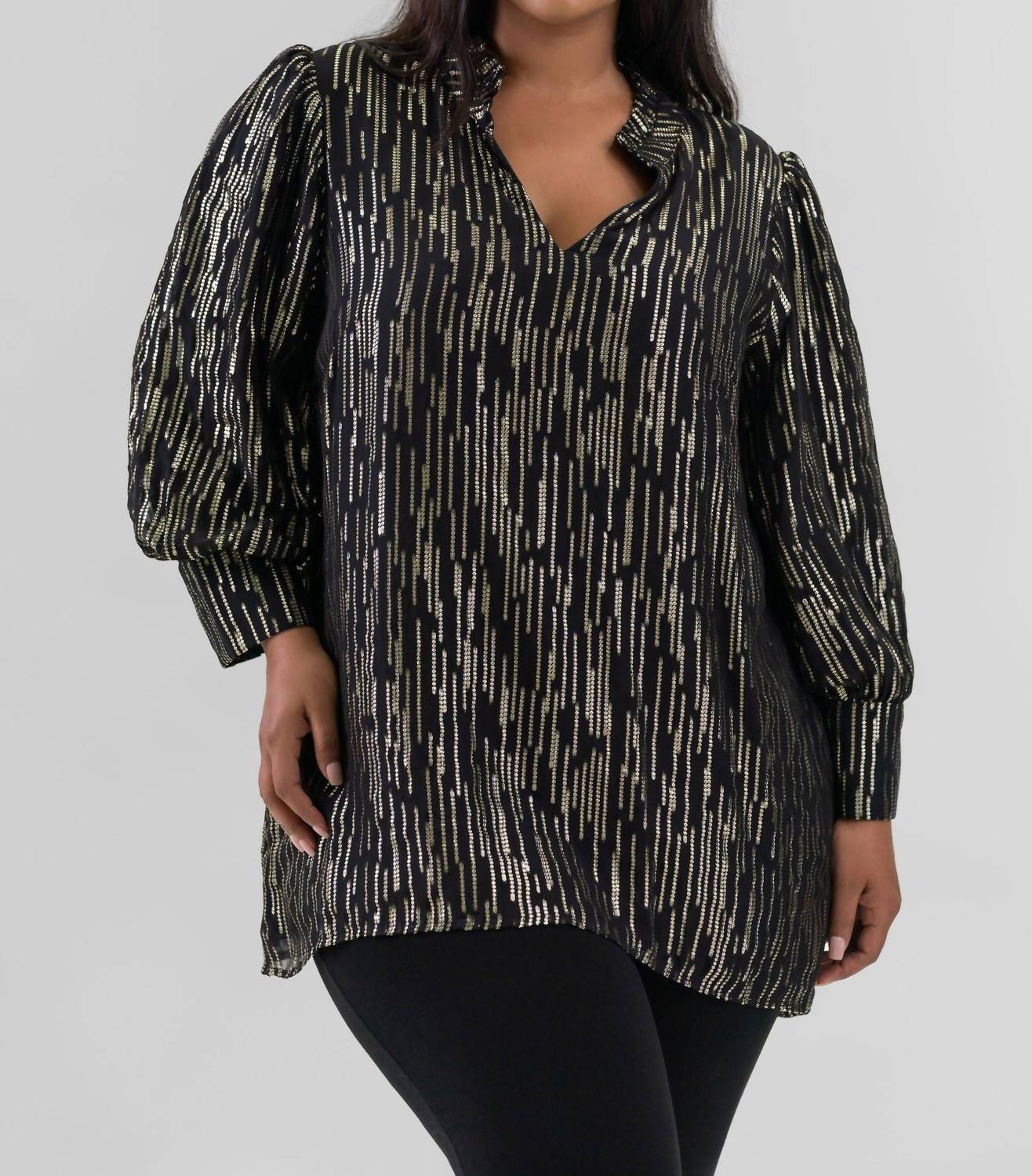 Emily Lovelock - Hailey Lurex Blouse - Plus
