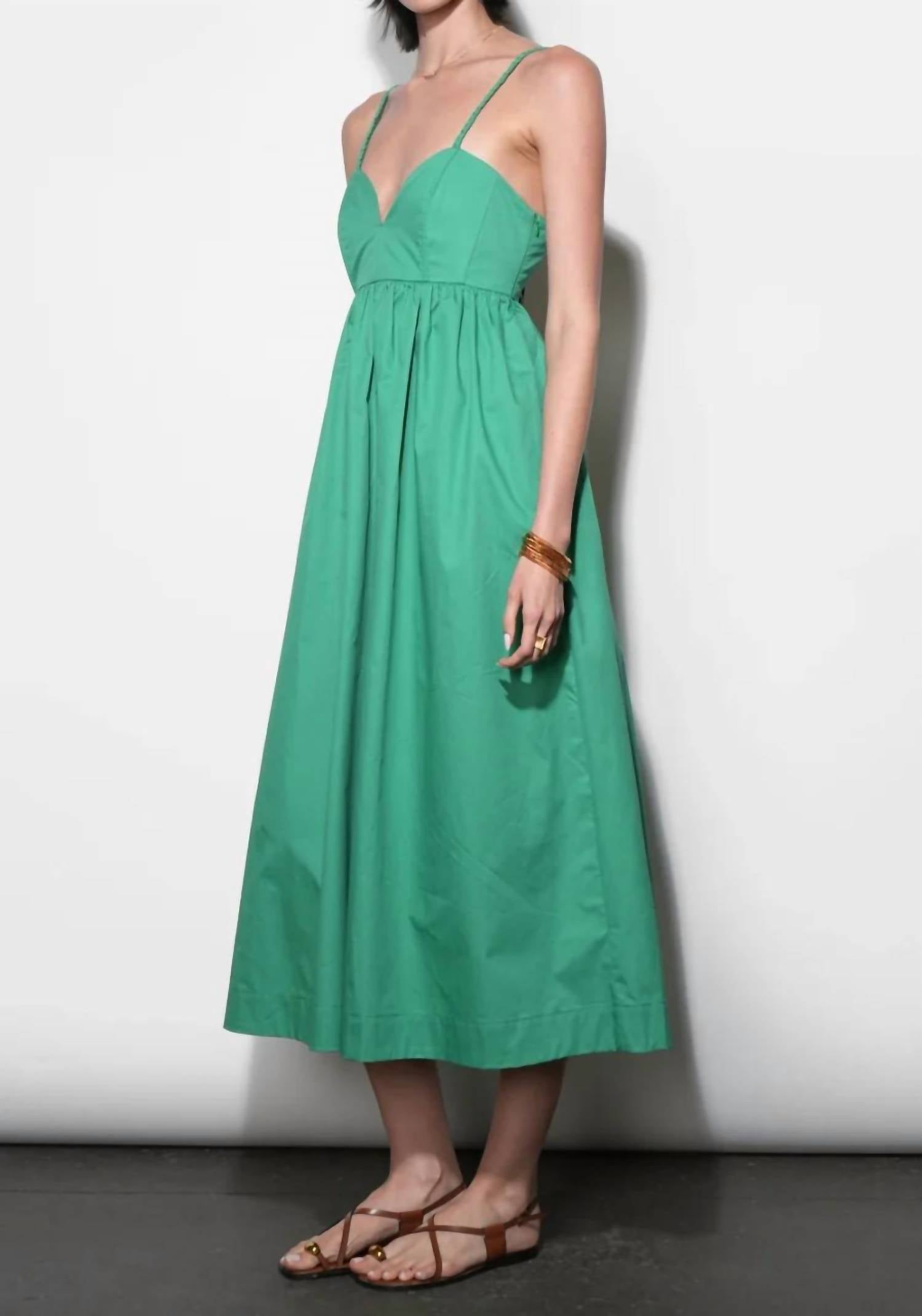 Greylin - Libby Boned Bodice Midi Dress