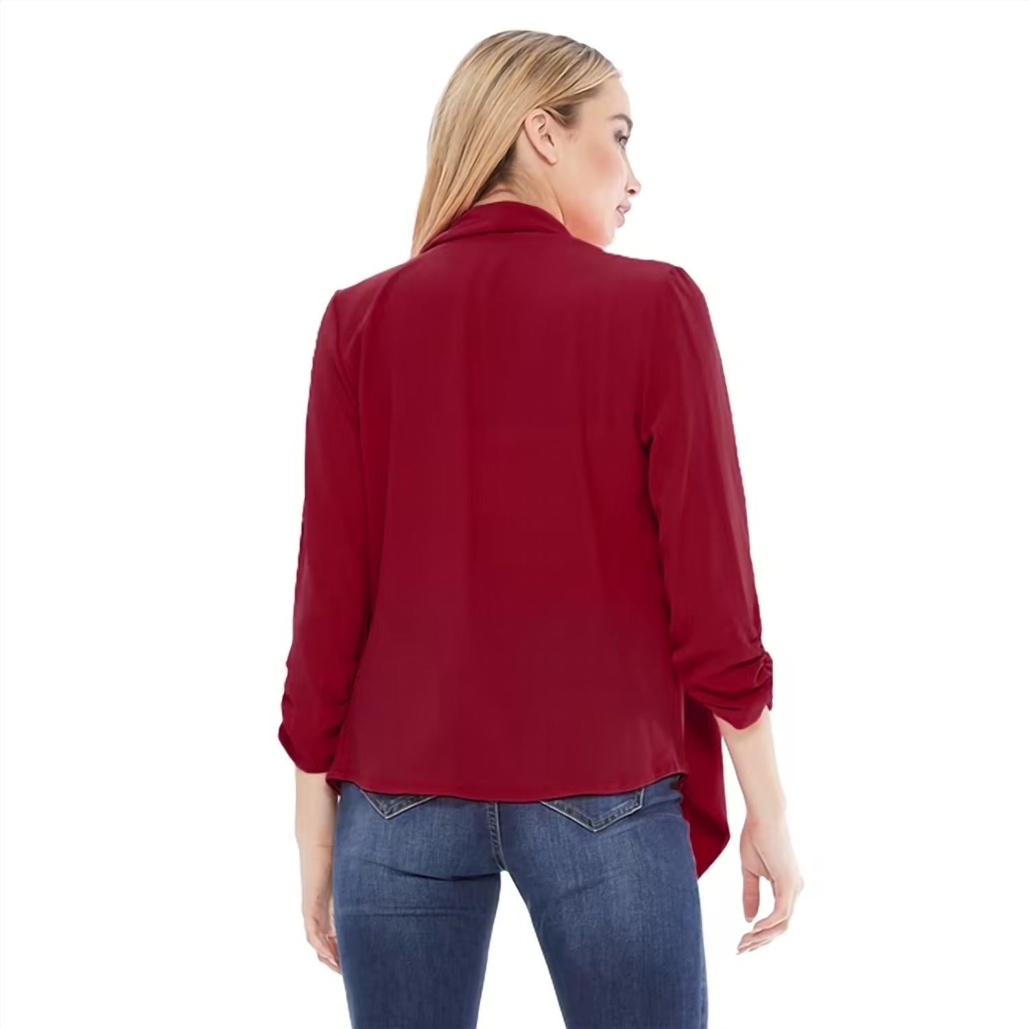 Moa - Open Front Waist Length Blazer