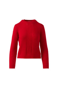 Kinross - Women's Placed Cable Crew Neckk Sweater