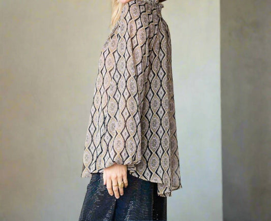 Bucketlist - Smoked Semi Sheer Blouse