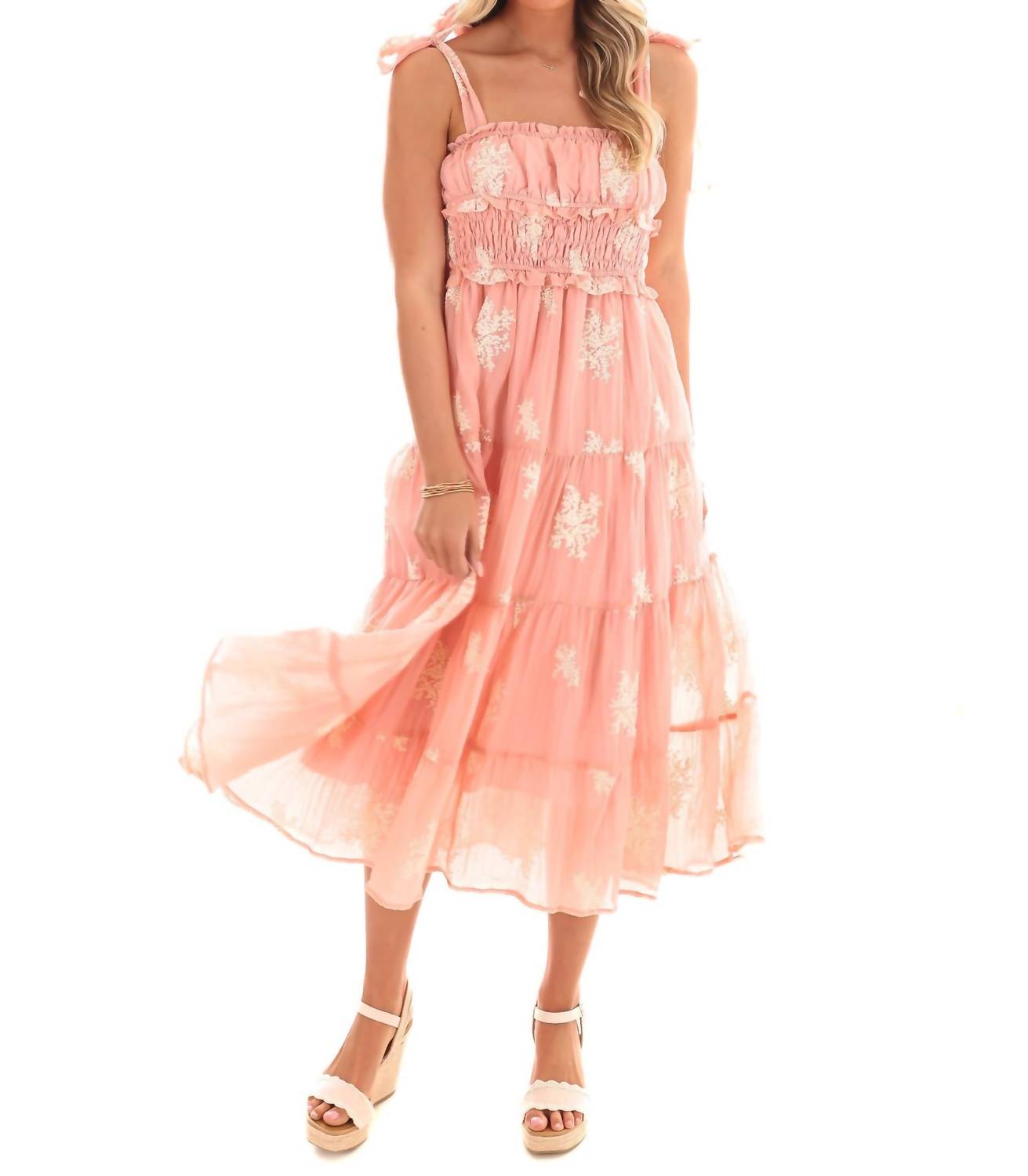 Ee:Some - Setting the Scene Embroidered Maxi Dress