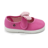 Victoria - Girls' Slip On Canvas Bow Shoes