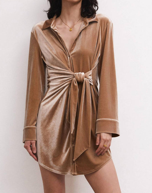 Dallon Velvet Wrap Dress