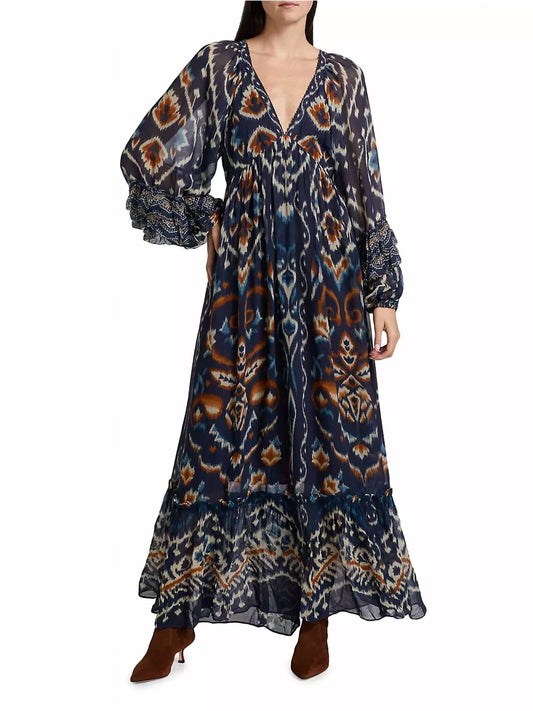 Farm Rio - Pineapple Ikat Maxi Dress