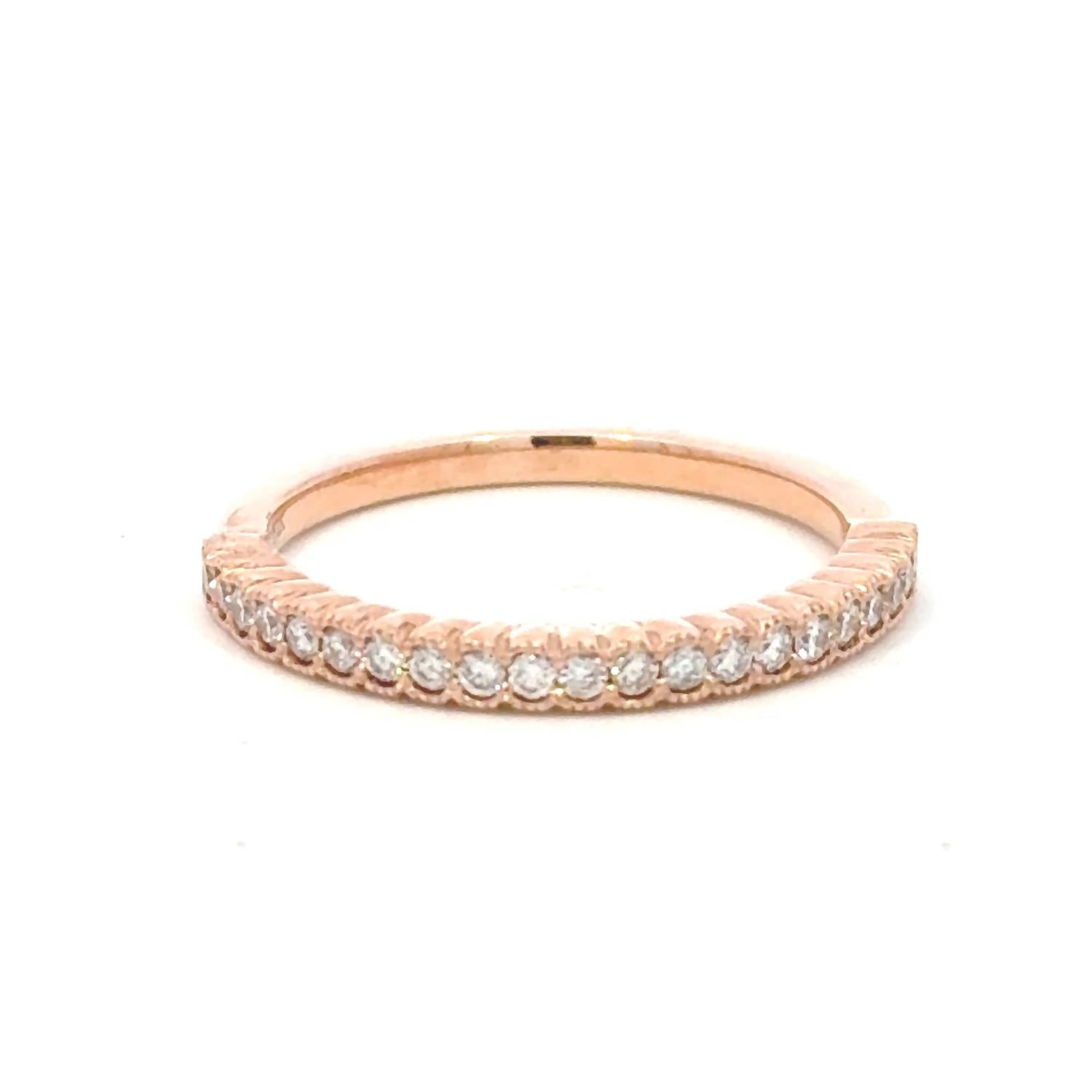 Aamiaa - 0.25 Carat Natural Diamond Half Eternity Band Ring