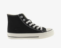 VICTORIA Women's Tribu Brillo Canvas Mid Boot Sneakers in negro - women's sneaker - detail view