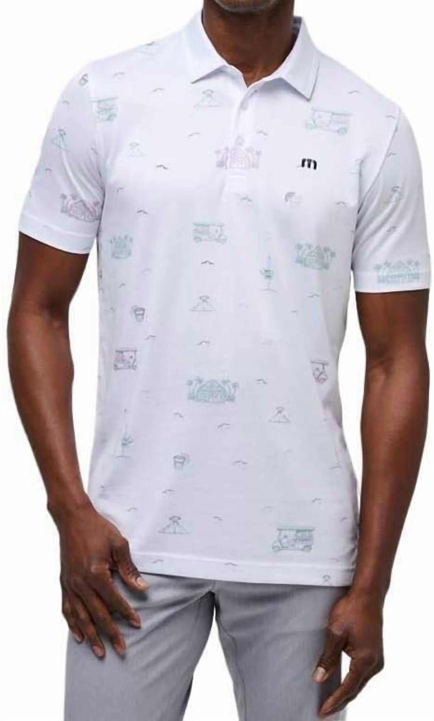 Travismathew - Tiki Mapes Print Half-sleeved Polo