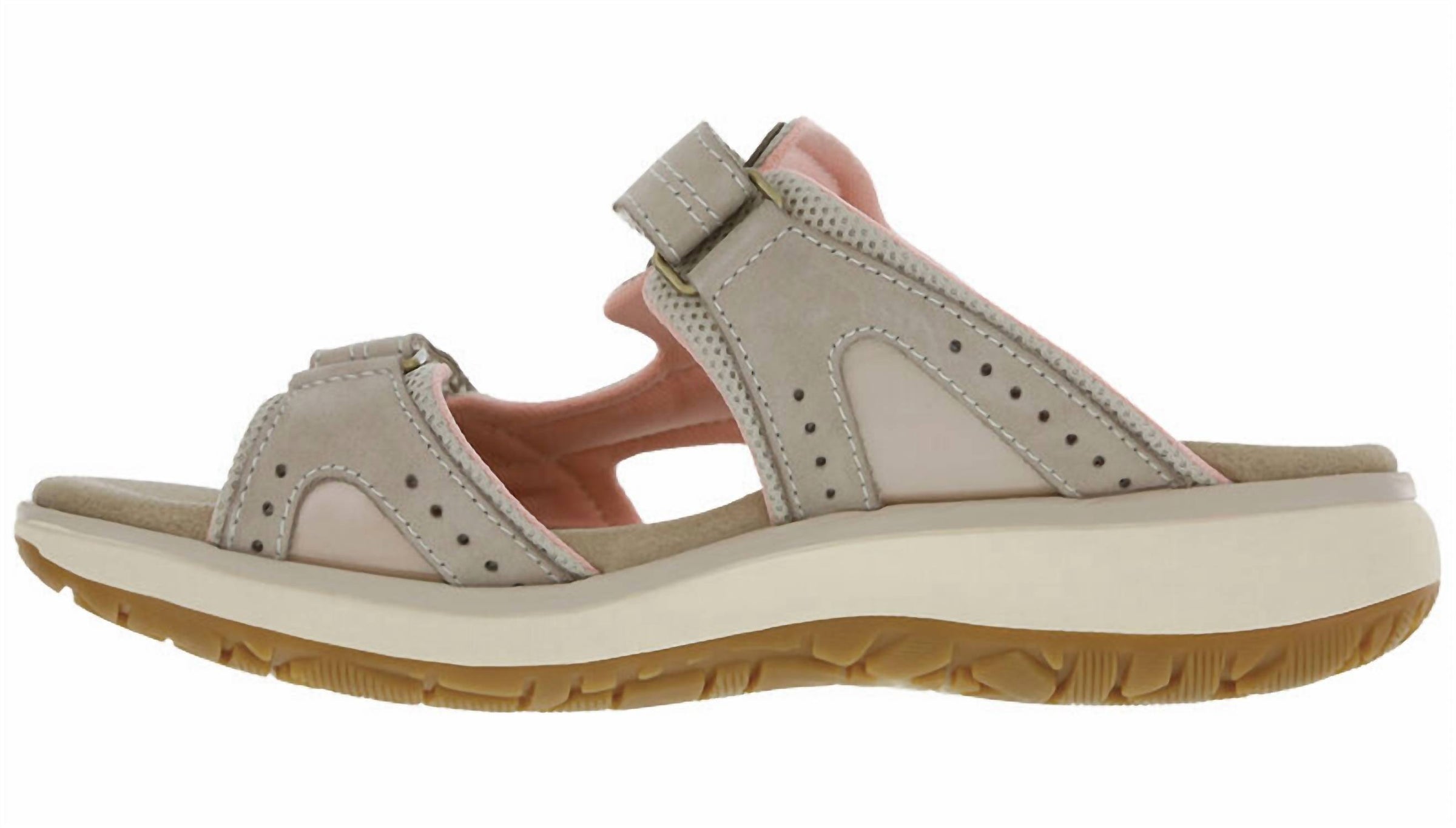 SAS Women's Embark Slide Sandal in taupe pink - women's sandal - detail view