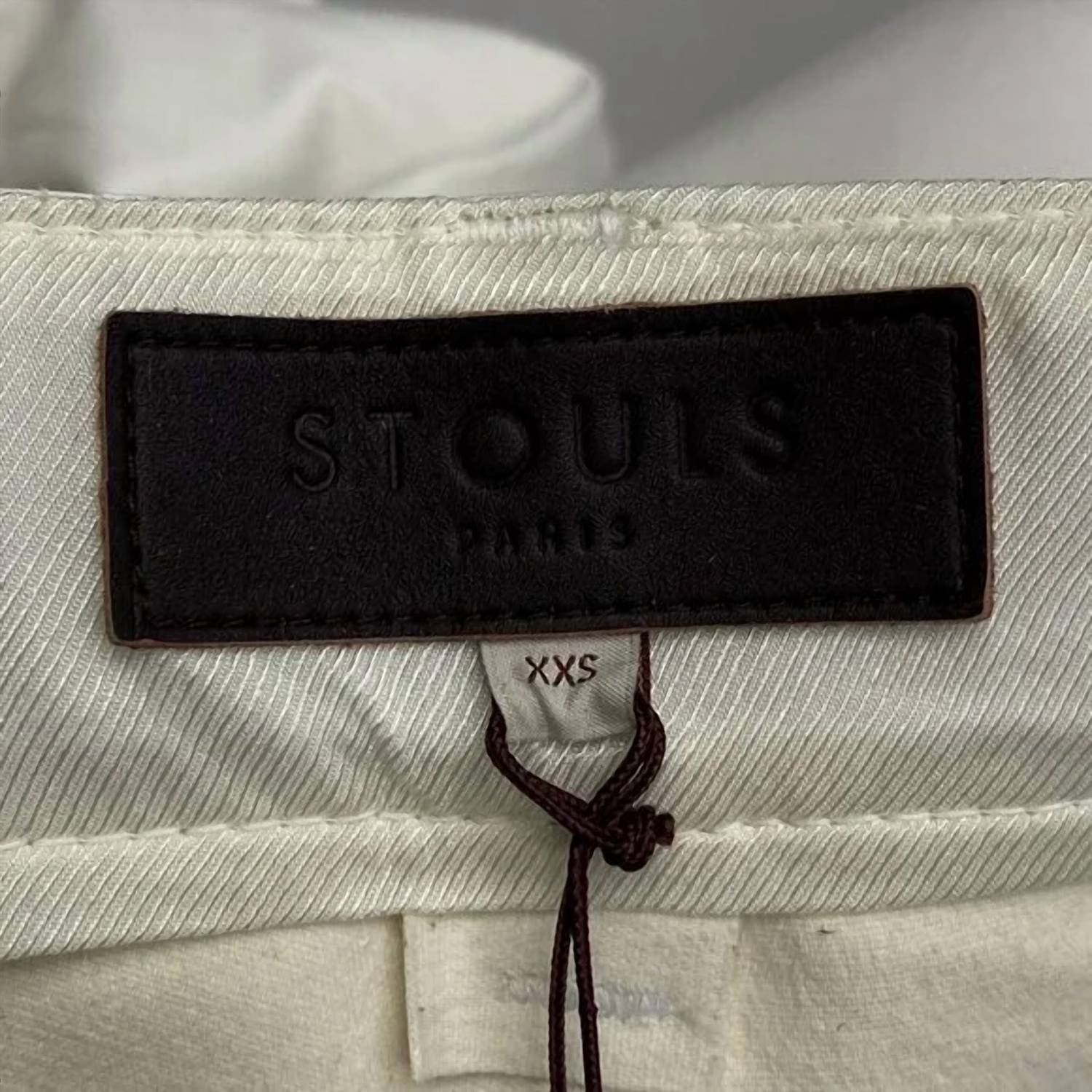 Stouls Women's Lilou High Rise Lamb Leather Wide Leg Pants in white - women's pants - view 6