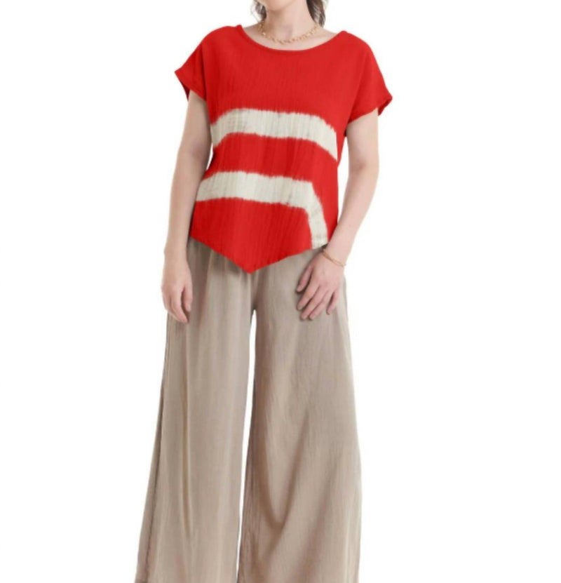 Oh My Gauze! Grace Cotton Top in pepper - women's t-shirt