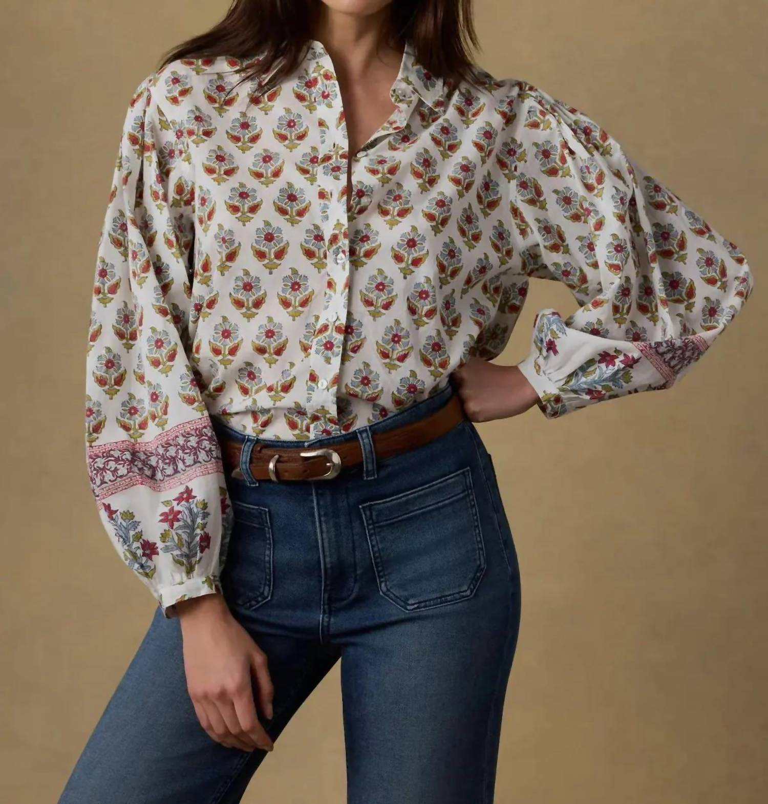 Faherty - Suki Button Front Blouse
