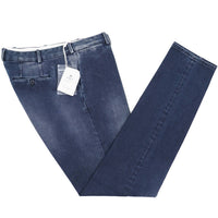 Luigi Borrelli Napoli - Men's Slim-fit Denim Chinos