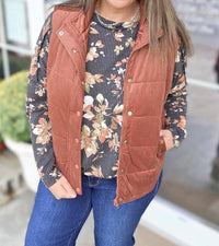 Staccato - Mini Cord Puffer Snap Button Vest